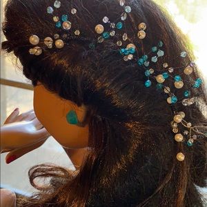 🎉HP 🎉Crystal Hairpiece Bride bridesmaids  XV
